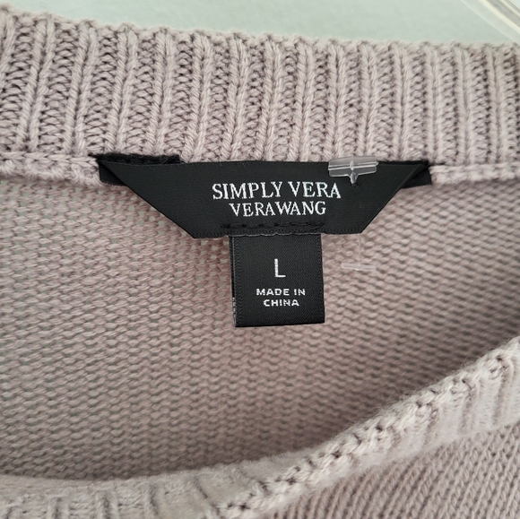 Women's Simply Vera Vera‎ Wang Crewneck Tie-Dye Sweater Size Large New V Effect - Picture 3 of 4